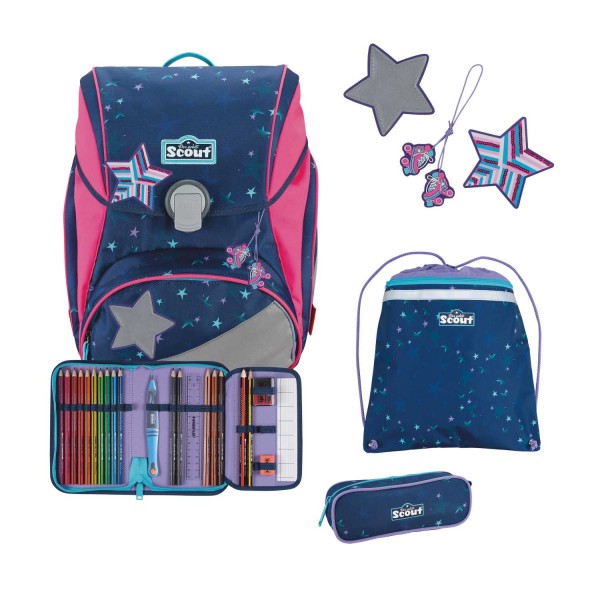 Scout Alpha DIN Schulranzen-Set 4tlg. Pretty Star