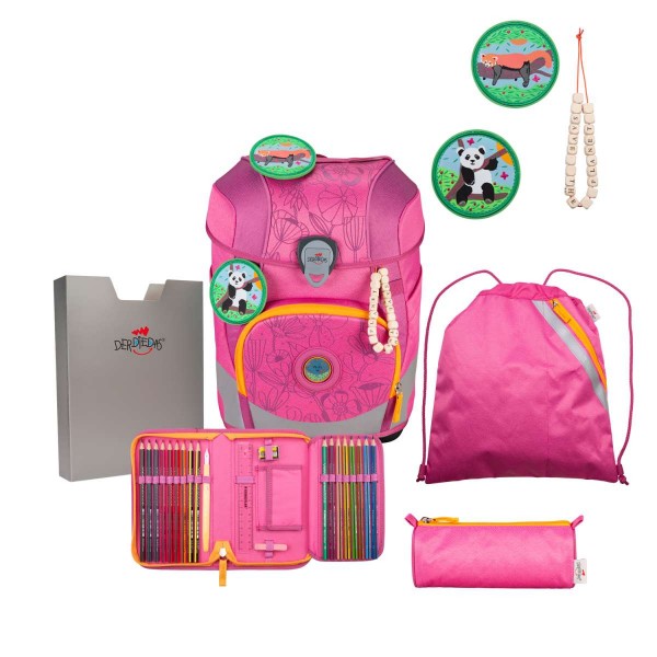 DerDieDas ErgoFlex Tiny ECO Schulranzen-Set Pink Planet 5tlg.