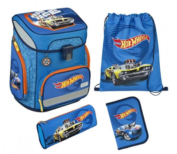 Scooli EasyFit Schulranzen Set 5tlg. Hot Wheels