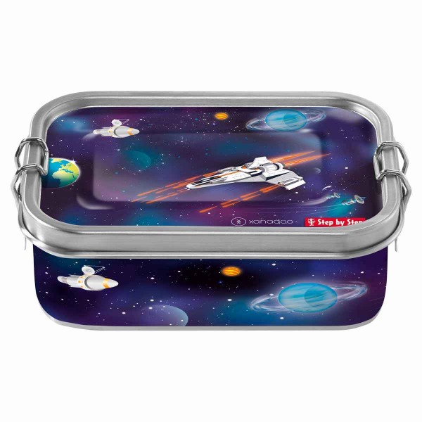 Step by Step Edelstahl Lunchbox Brotzeitbox Starship Galactus