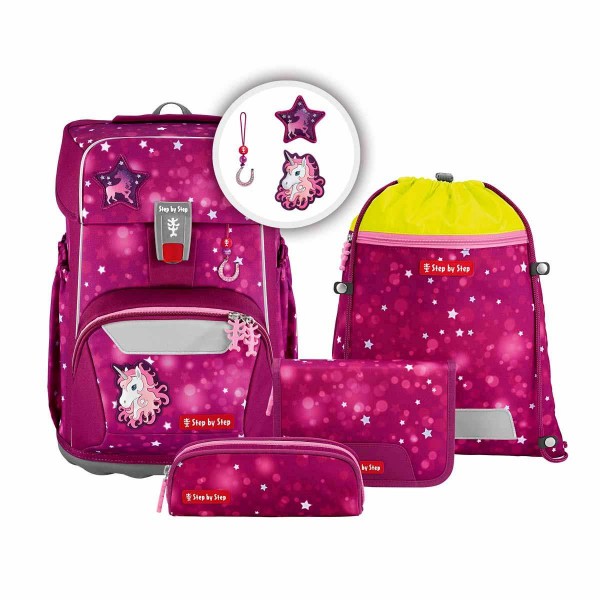 Step by Step Giant Schulranzenset 5tlg. Sweet Unicorn Nuala