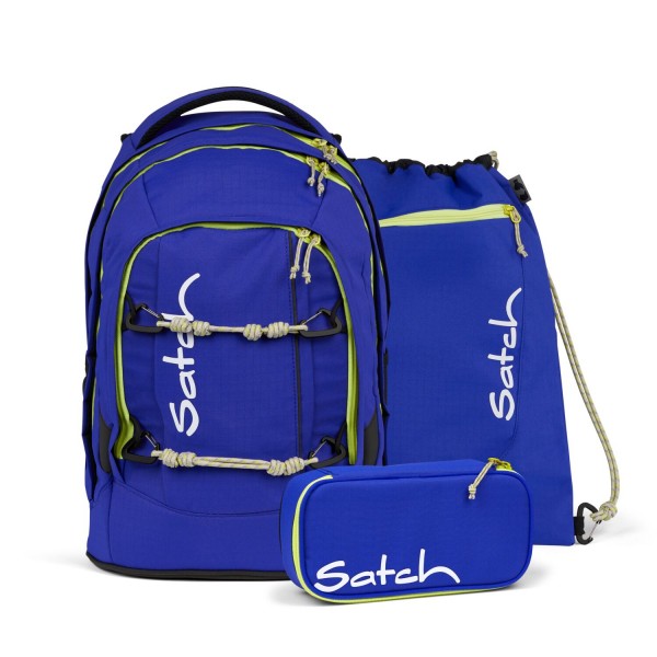 Satch Pack Schulrucksack-Set 3tlg. Blue Climber