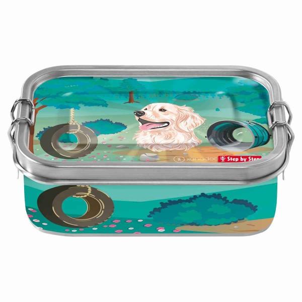 Step by Step Edelstahl Lunchbox Brotzeitbox Dog Basty