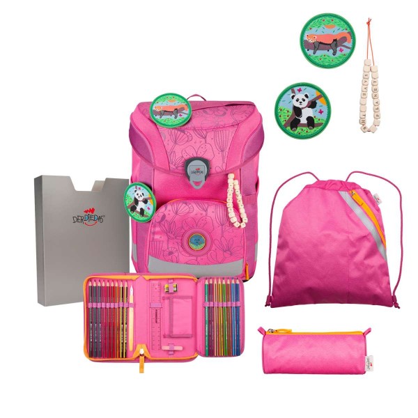 DerDieDas ErgoFlex EASY ECO Pink Planet Schulranzen-Set 5tlg.