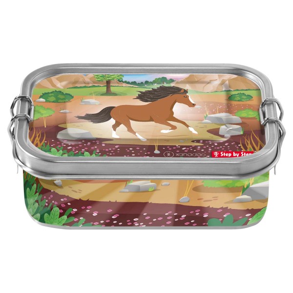 Step by Step Edelstahl Lunchbox Brotzeitbox Wild Horse Ronja