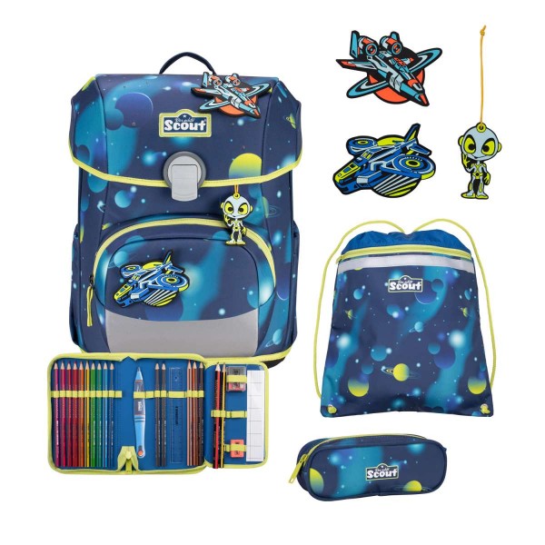 Scout Neo LED Schulranzenset 4tlg. Planets