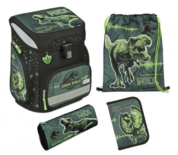 Scooli EasyFit Schulranzen Set 5tlg. Jurassic World