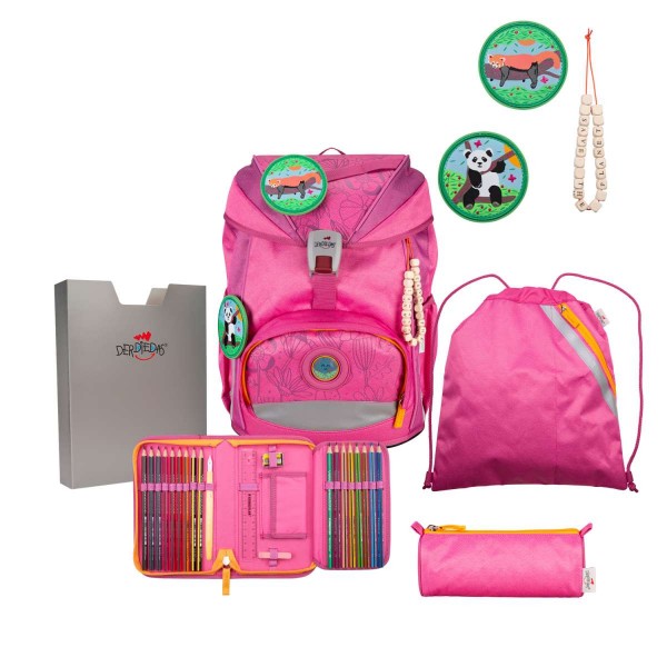 DerDieDas ErgoFlex ECO Schulranzen-Set 5tlg. Pink Planet