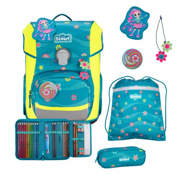 Scout Neo DIN Schulranzenset 4tlg. Little Flowers