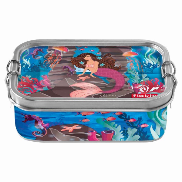 Step by Step Edelstahl Lunchbox Brotzeitbox Mermaid Delia